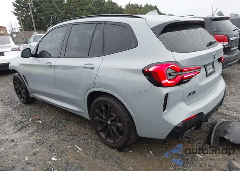2023 BMW X3 xDrive30I из США, поврежденный, VIN 5UX53DP06P9R73334